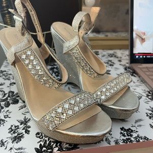 Rhinestone heels. Good for prom.